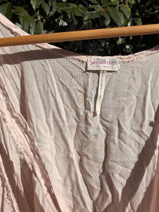 Free People Intimately Lace Hem Tank | Blush Pink Flowy Boho Cami Medium - Picture 1 of 4